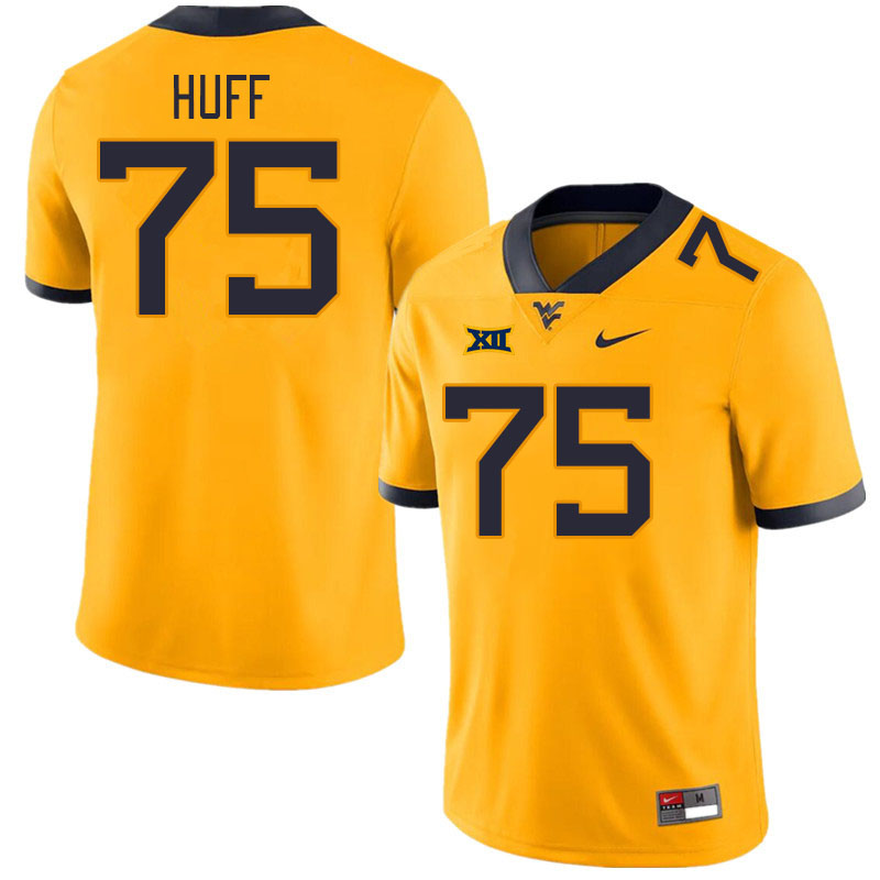 West Virginia Mountaineers #75 Sam Huff College Football Jerseys Stitched Sale-Gold
